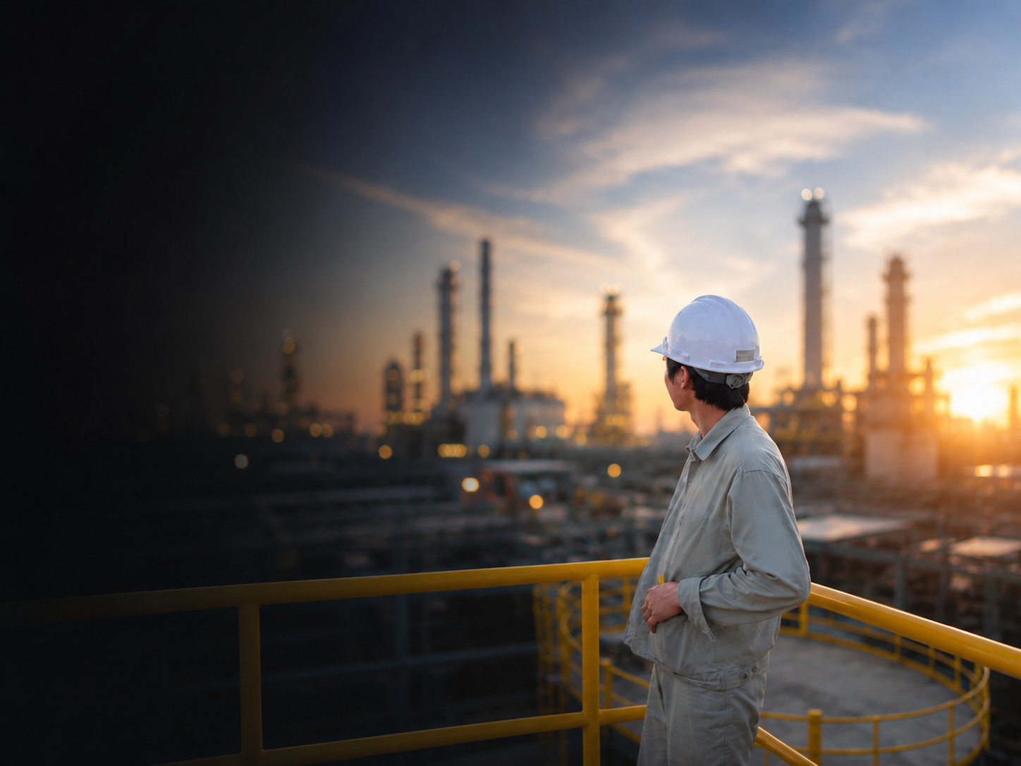 BAANLARN control-system engineer inspecting an on-site system
