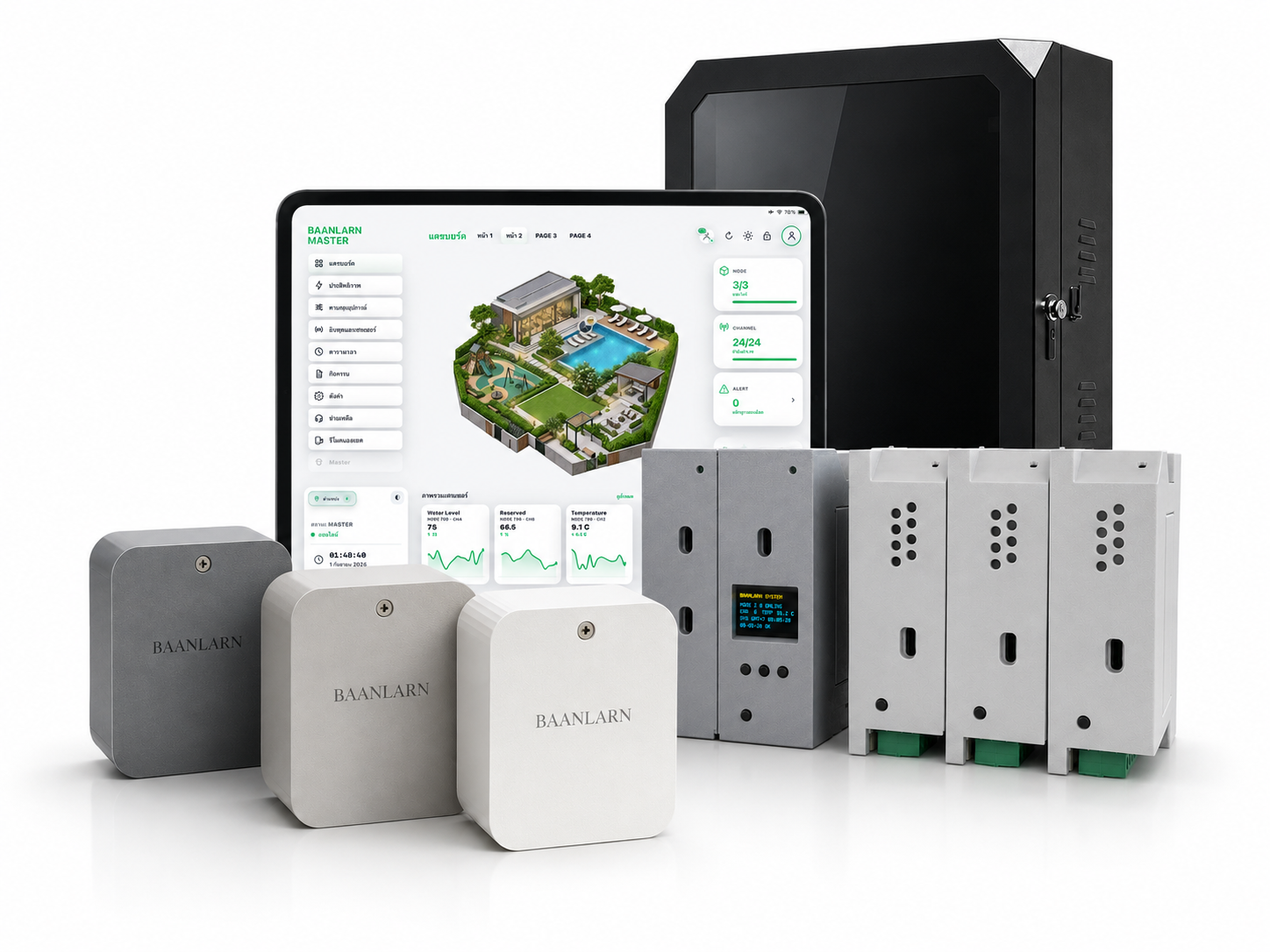 BAANLARN Master Node และ System Cabinet สำหรับระบบติดตั้ง